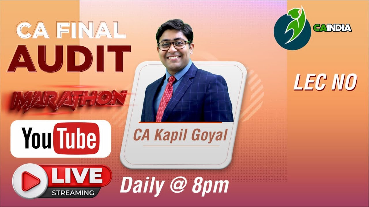 DAY 5- CA FINAL AUDIT MARATHON BY CA KAPIL GOYAL - YouTube