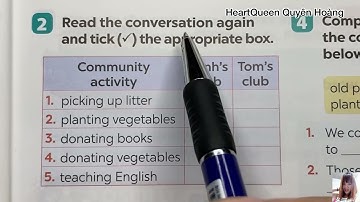 Tiếng Anh lớp 7 Mới - Unit 3 Getting Started - Community Service - Sách Global