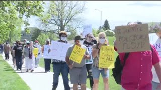 Protesters gather at Helena Capitol building in response to George Floyd death