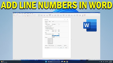 How To Add Line Numbers in Microsoft Word - Quick Fix