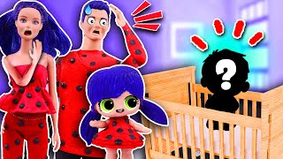 FAMILIA LADYBUG 🐞👨👩👧👦 el NUEVO BEBÉ llega a la FAMILIA 🍼- Juguetes y Transformaciones Fantásticas