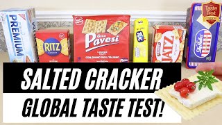 SAVOURY CRACKER, SALTINE TASTE TEST COMPARISON | World's BEST Cracker? Nabisco and Ritz v. The World