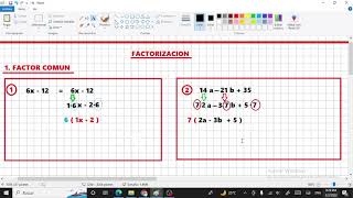 FACTORIZACIÓN CASO 1 Y 2