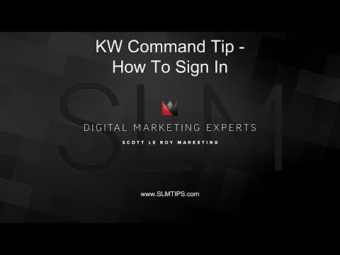 KW Command Tip - How To Sign In