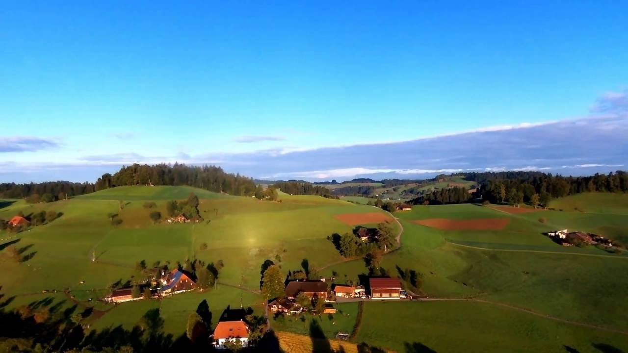 Luftaufnahme von Wyssachen mit Parrot Bebop Drone
