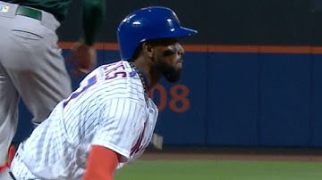 OAK@NYM: Reyes records a pair of triples vs. the A