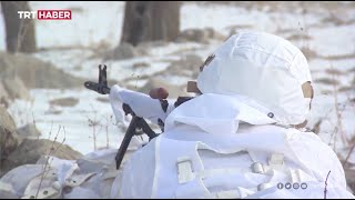 JÖH'ler zorlu kış şartlarında teröristlerin izini sürüyor Resimi