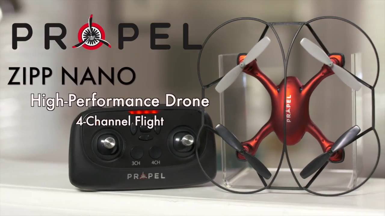 R Propel Zipp Nano 2.4Ghz Indoor/Outdoor High Performance Drone 360 Stunt Rolls 