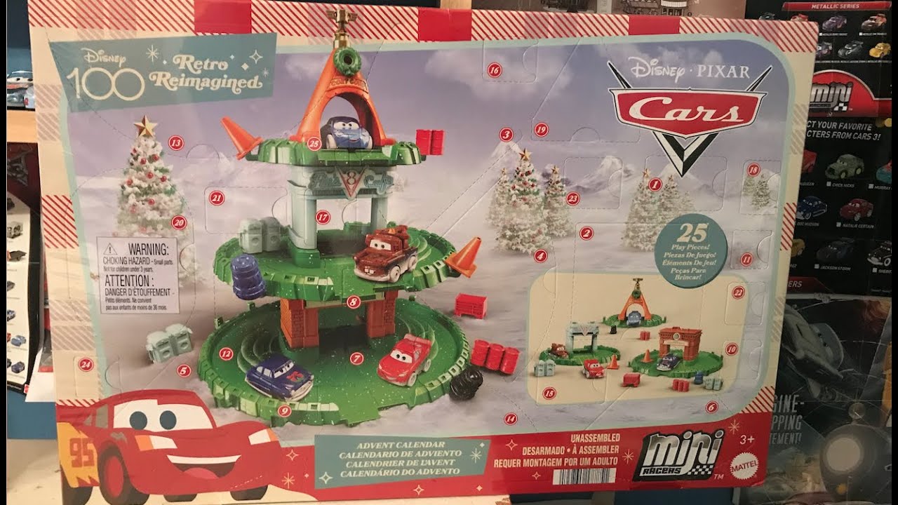 DISNEY PIXAR CARS DIE CAST MINI RACERS ADVENT CALENDAR 2023 FREE SHIP $15+