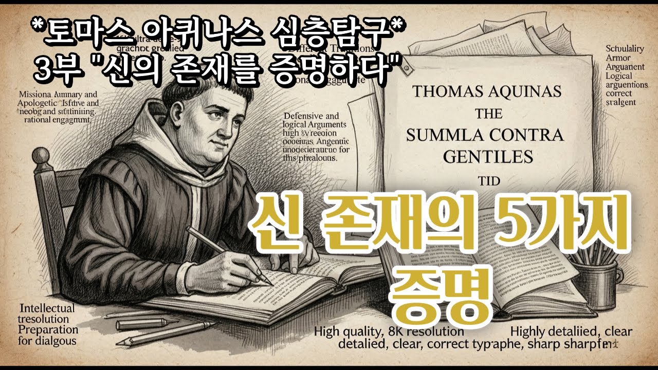 800년 전 철학자가 논리만으로 신의 존재를 증명한 5가지 방법 | 토마스 아퀴나스의 놀라운 논증