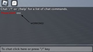 How to bypass the Roblox chat filter! ( Working ) (NOT PATCHED!)
