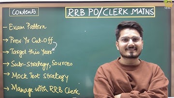 RRB PO Mains Strategy 2025 | Previous Year Cut Off Target This year | GA Sources by Vijay Mishra