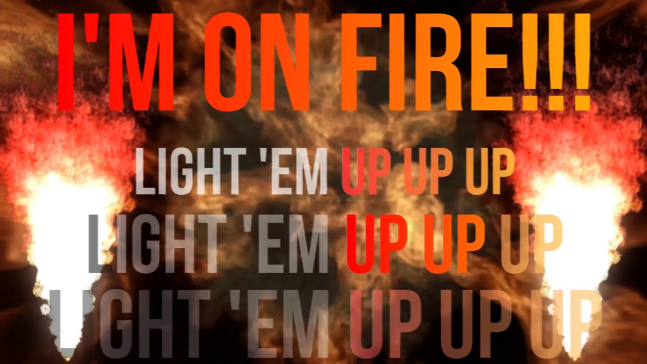 My Songs know what You did in the Dark (Light 'em Up) - Fall Out Boy (Lyrics) ~ Kinetic Typography