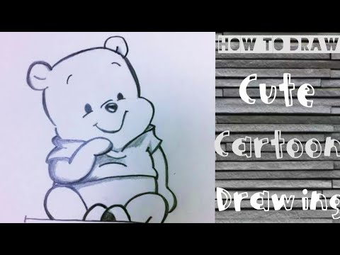 How To Draw Cute Cartoon Drawing !! Very Easy ( Step By Step ) - YouTube