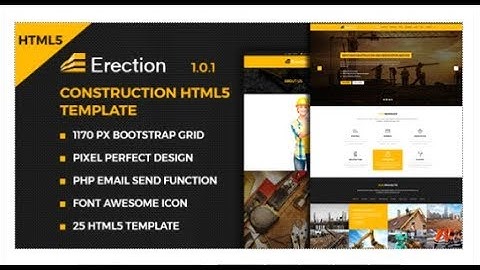 Erection - Construction Multipurpose HTML5 Template | Themeforest Download