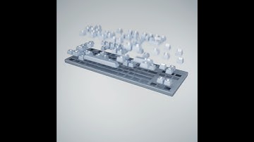 3D Promo Video - Testing new animation techniques! #shorts #keyboard #3d #blender #art #promo