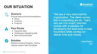 Webinar: Snowflake Office Hours: Iovation