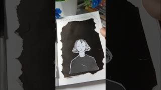 Black theme journal ചെയ്യാം 🖤#shorts #diy #journal #youtubeshorts