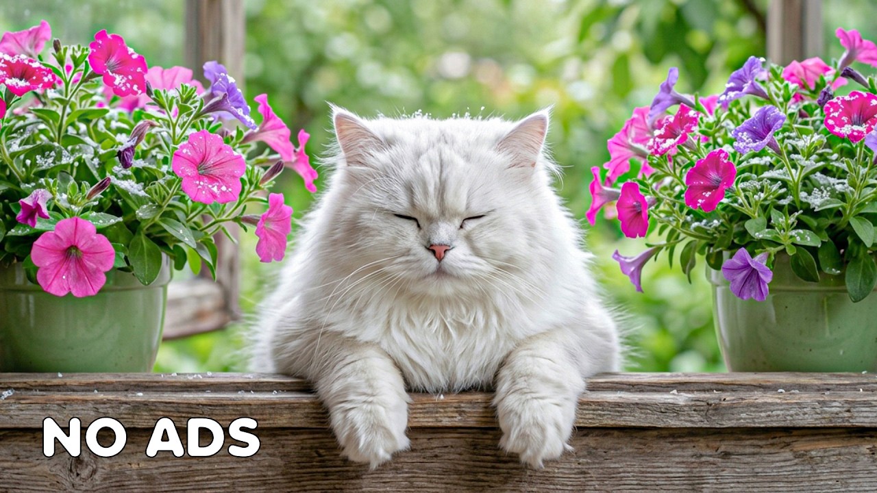 12 часов музыки для сна кошек 🐱 Нежные мелодии и звуки природы для успокоения кошек