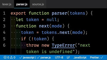 Writing a JavaScript parser in JavaScript