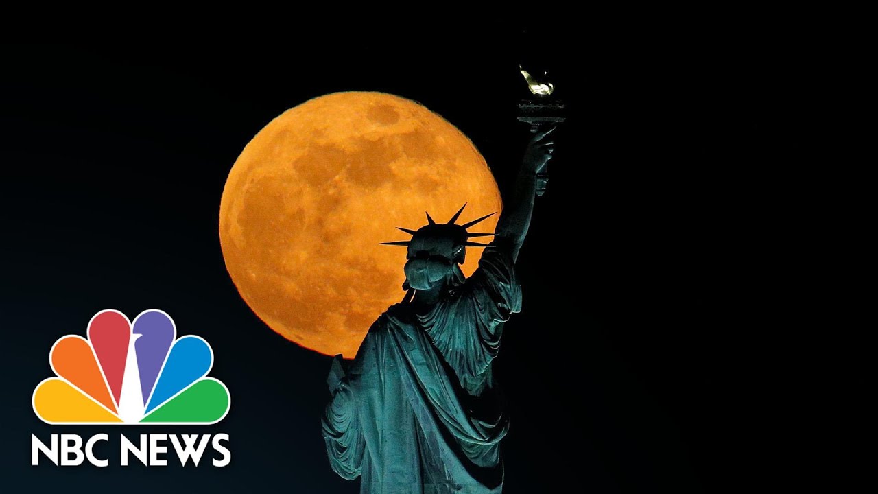 The Last Supermoon Of 2020 Shines In The Night Sky | NBC News - YouTube