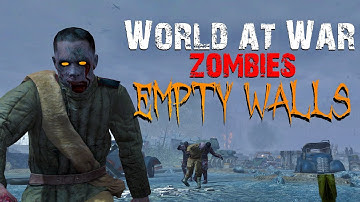 World at War Custom Zombies: Empty Walls! HUGE map with Air Raid Rounds!