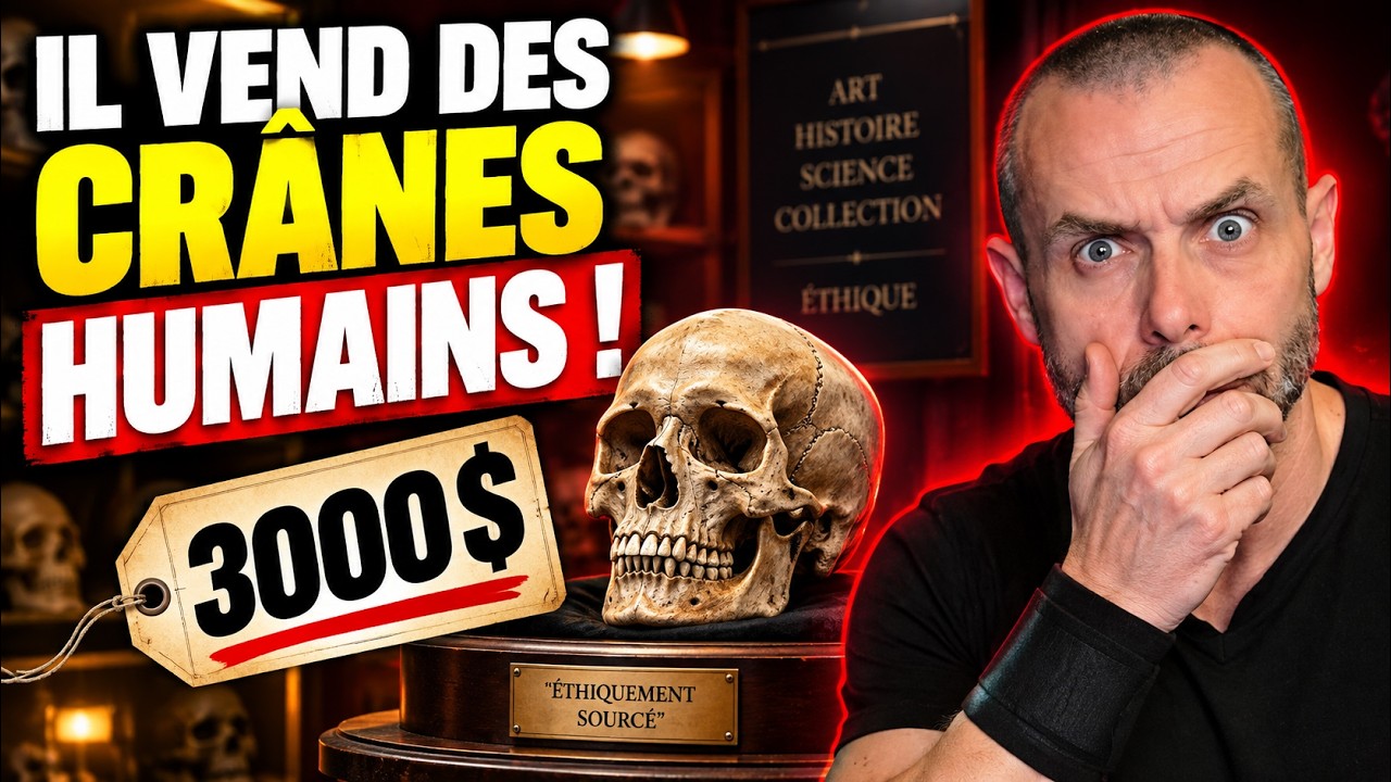 Un YouTubeur vend de VRAIS CRÂNES HUMAINS à 3 000 $ !