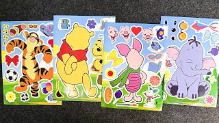 [🐻Paper DIY🍯] Winnie the Pooh & Friends Paper Doll 💛 Make a Face Sticker Book screenshot 4