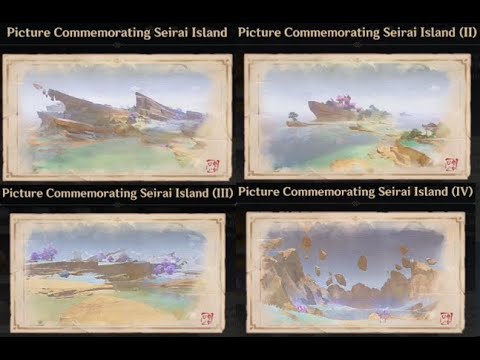 Genshin Impact Photos Taking And Picture Commemorating At Seirai Island In Reminiscence Of Seirai Youtube