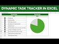 Create a Smart Task Tracker in Excel with Checkboxes & Pie Chart