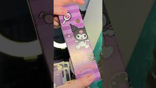 Tin can sound, my favorite #kuromi #sanrio #hellokitty #unboxing #asmr #tingles