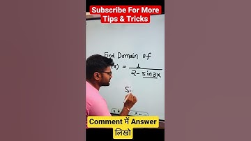 Domain of 1/2-sin3x I JEE ,NDA & Other Competitive Exams | Ashish Sir