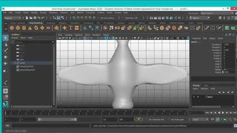 Bird flock animation with nParticle in autodesk maya 2020 for beginner tutorial