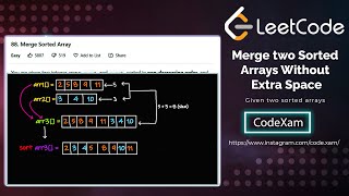 Merge Two Sorted Arrays Without Extra Space| ShellSort| InsertionSort| BruteBetterOptimal|88LeetCode