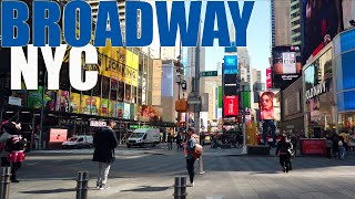 [4k] New York Walk Broadway - Union Square to Columbus Circle