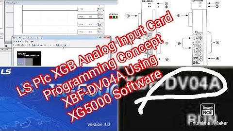 LS Plc XGB Analog Input Card Programming Concept XBF-DV04A Using XG5000 Software