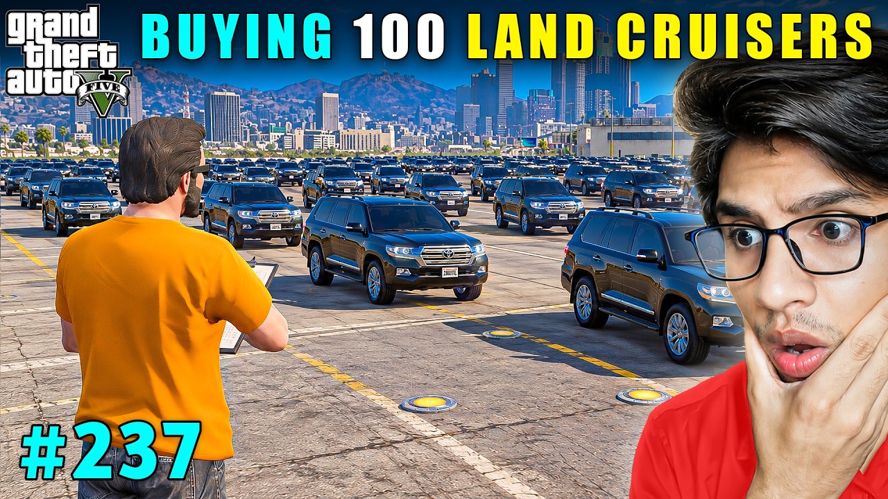 CAN MICHAEL BUY 100 BLACK MAFIA LAND CRUISERS | GTA V GAMEPLAY #237