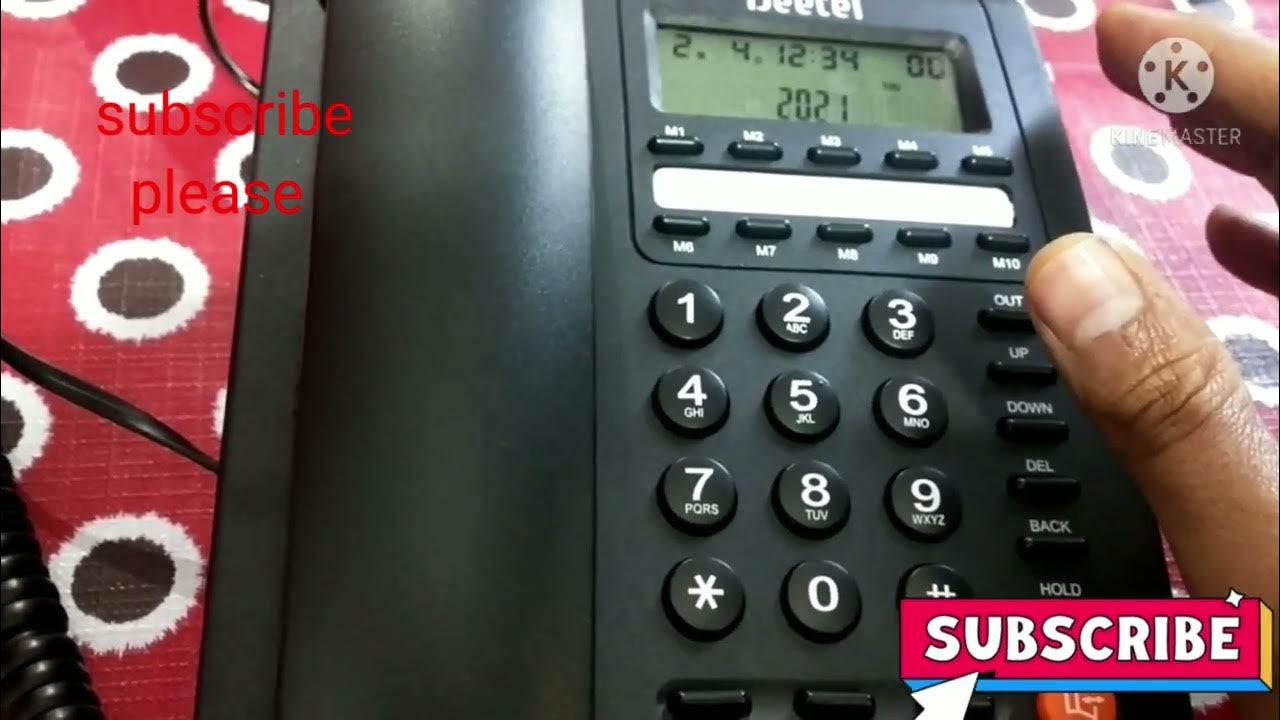 Beetel landline phone settings Landline line phone settings तार