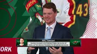 NHL Tonight discusses the future of Quinn Hughes in Minnesota