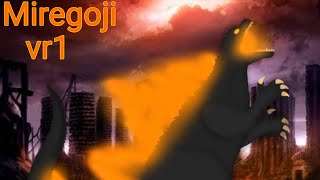 Godzilla 2000 vr1 model (draw cartoon 2)