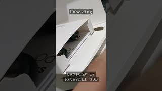 Samsung T7 unboxing #samsung #ssd #external #digital #unboxing