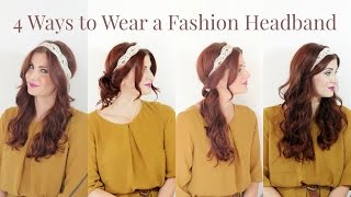 4 Simple Ways to Wear a Headband