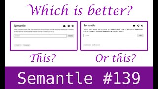Semantle No. 139 and Semantle Junior No. 26