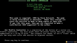 Air Traffic Controller gameplay (PC Game, 1985)
