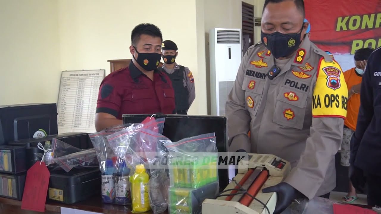 Satreskrim Polres Demak Berhasil Amankan Pembuat dan Pengedar Uang Palsu