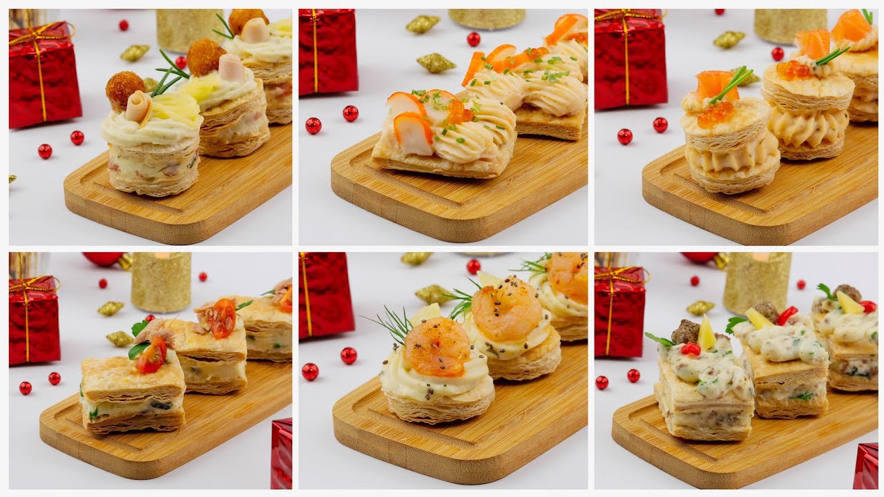 Assortiment D'apéro Dinatoire 🤤😍 أروع تشكيلة مملحات راقية بالعجينة المورقة