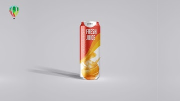 Easy way to design Juice Can Label and Packaging design | CorelDraw Tutorials
