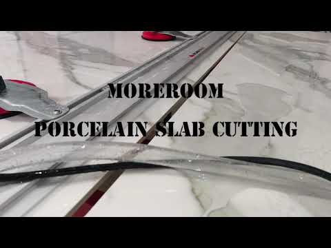 How to cut the porcelain slab/large format tile