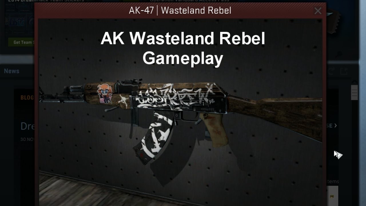 CSGO AK47 Wasteland Rebel Gameplay (HD) (COOL ACE) YouTube