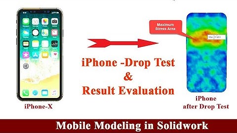 iPhone x Drop Test Analysis in Solidwork by design hub